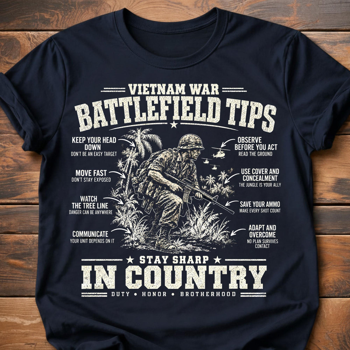 Vietnam War Battlefield Tips T-Shirt