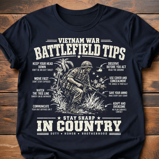 Vietnam War Battlefield Tips T-Shirt