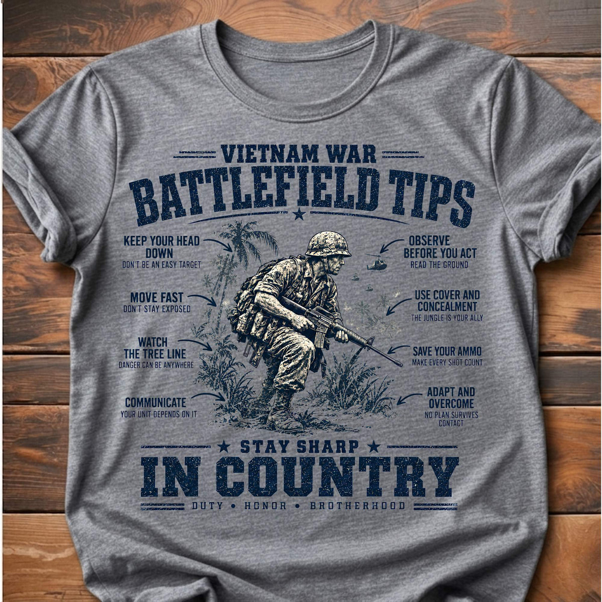 Vietnam War Battlefield Tips T-Shirt