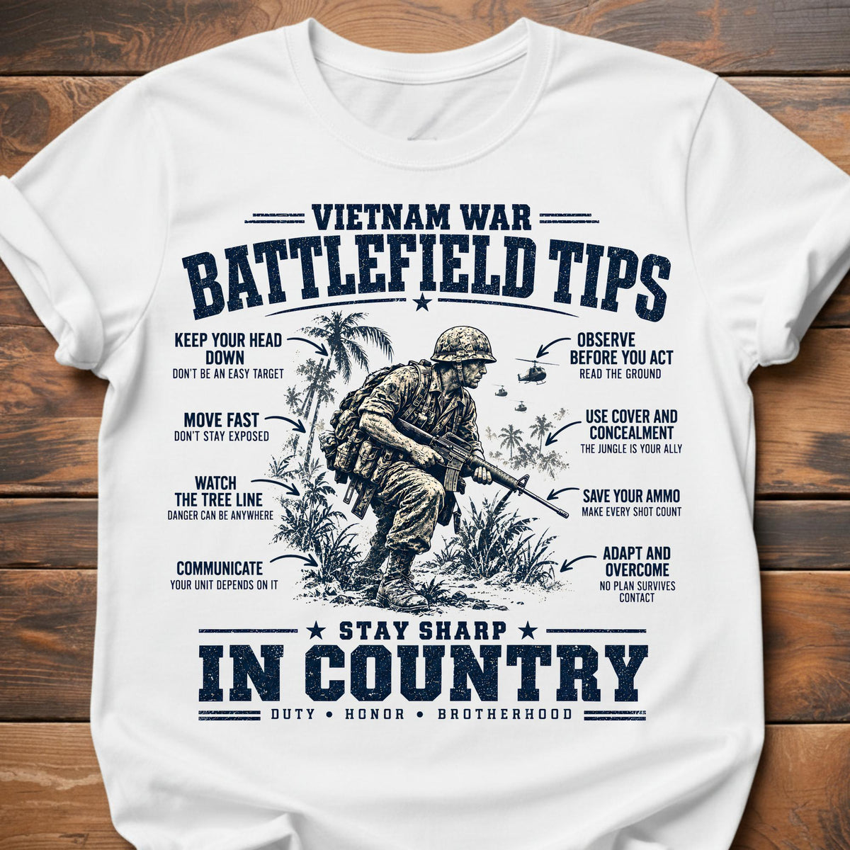 Vietnam War Battlefield Tips T-Shirt