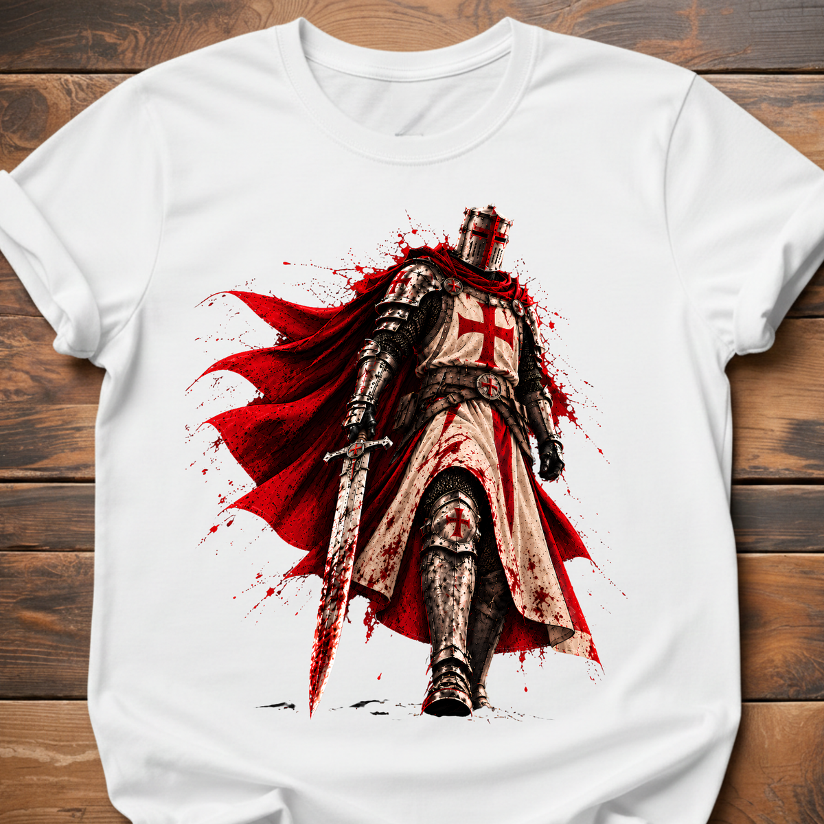 Menacing Templar Knight T-Shirt
