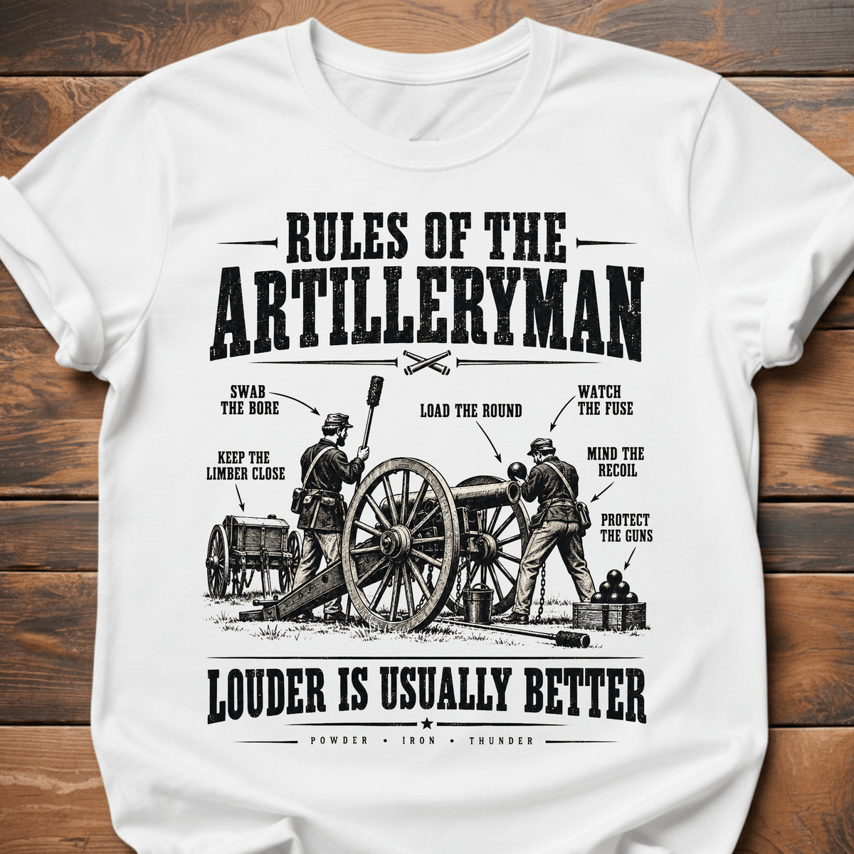 Rules of the Artilleryman T-Shirt