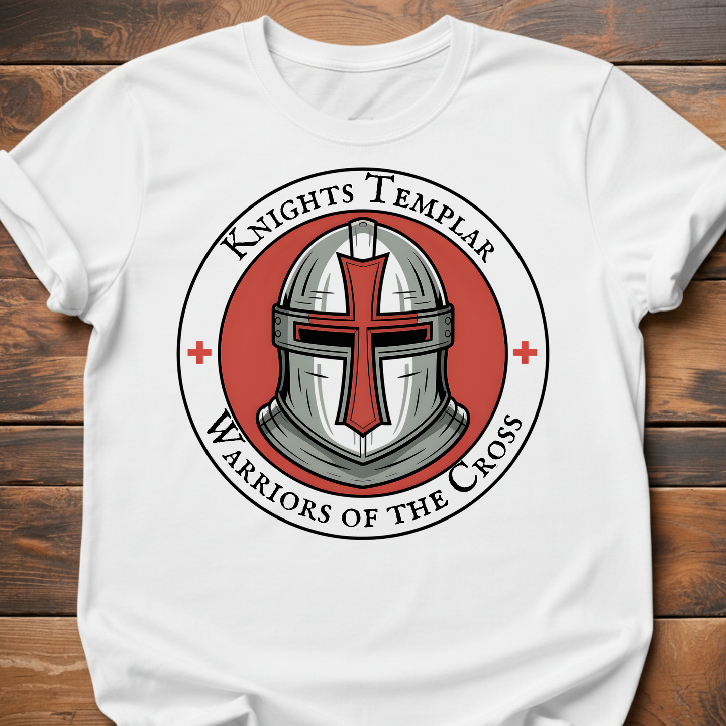 Knights Templar Helmet Graphic T-Shirt