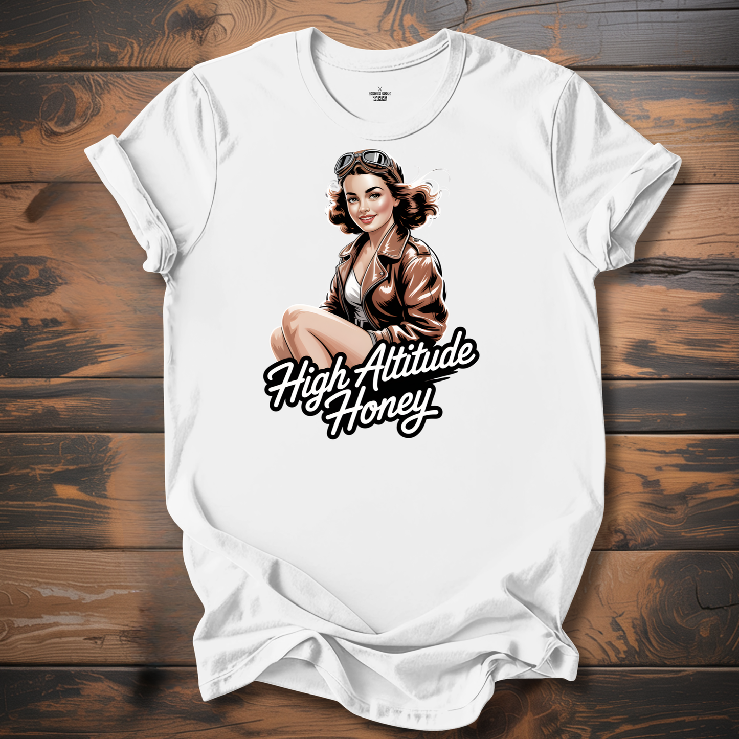 High Altitude Honey WW2 Aircraft Nose Art T-Shirt