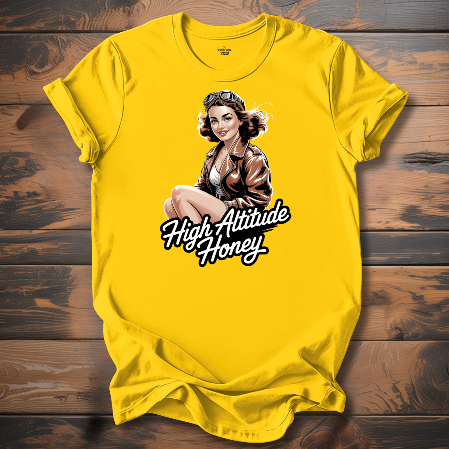 High Altitude Honey WW2 Aircraft Nose Art T-Shirt
