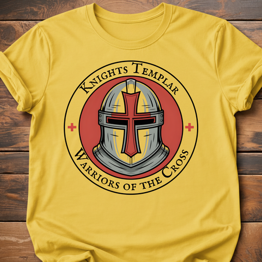 Knights Templar Helmet Graphic T-Shirt