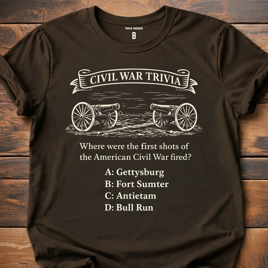 Civil War First Shots Trivia T-Shirt