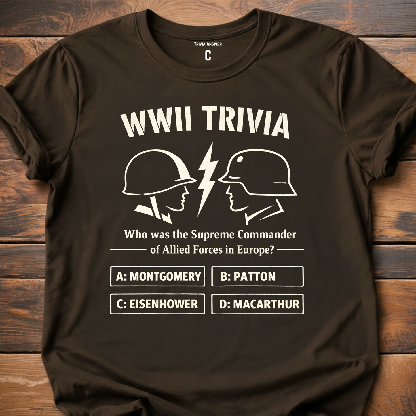 WWII Trivia Allied Forces Question T-Shirt