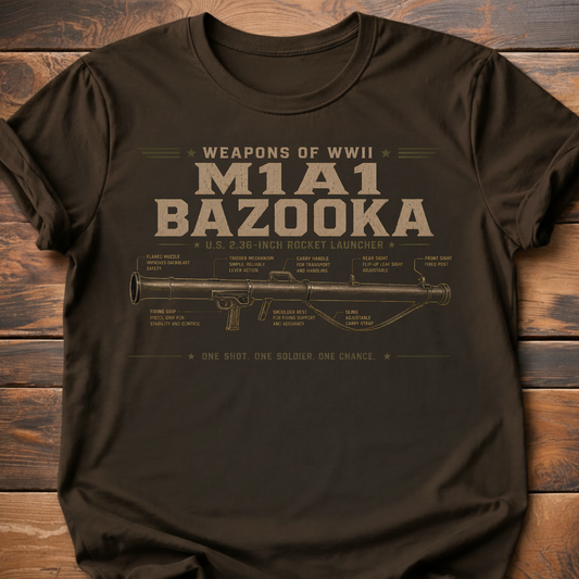 Weapons Of WWII Bazooka T-Shirt