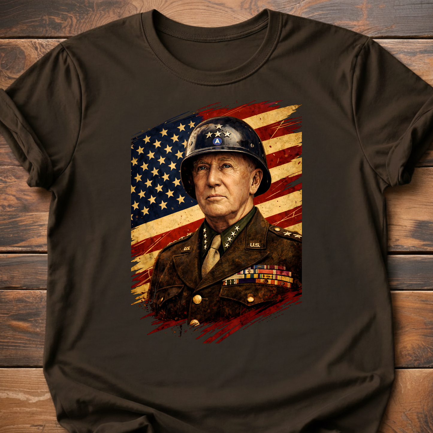 General Patton Flag T-Shirt