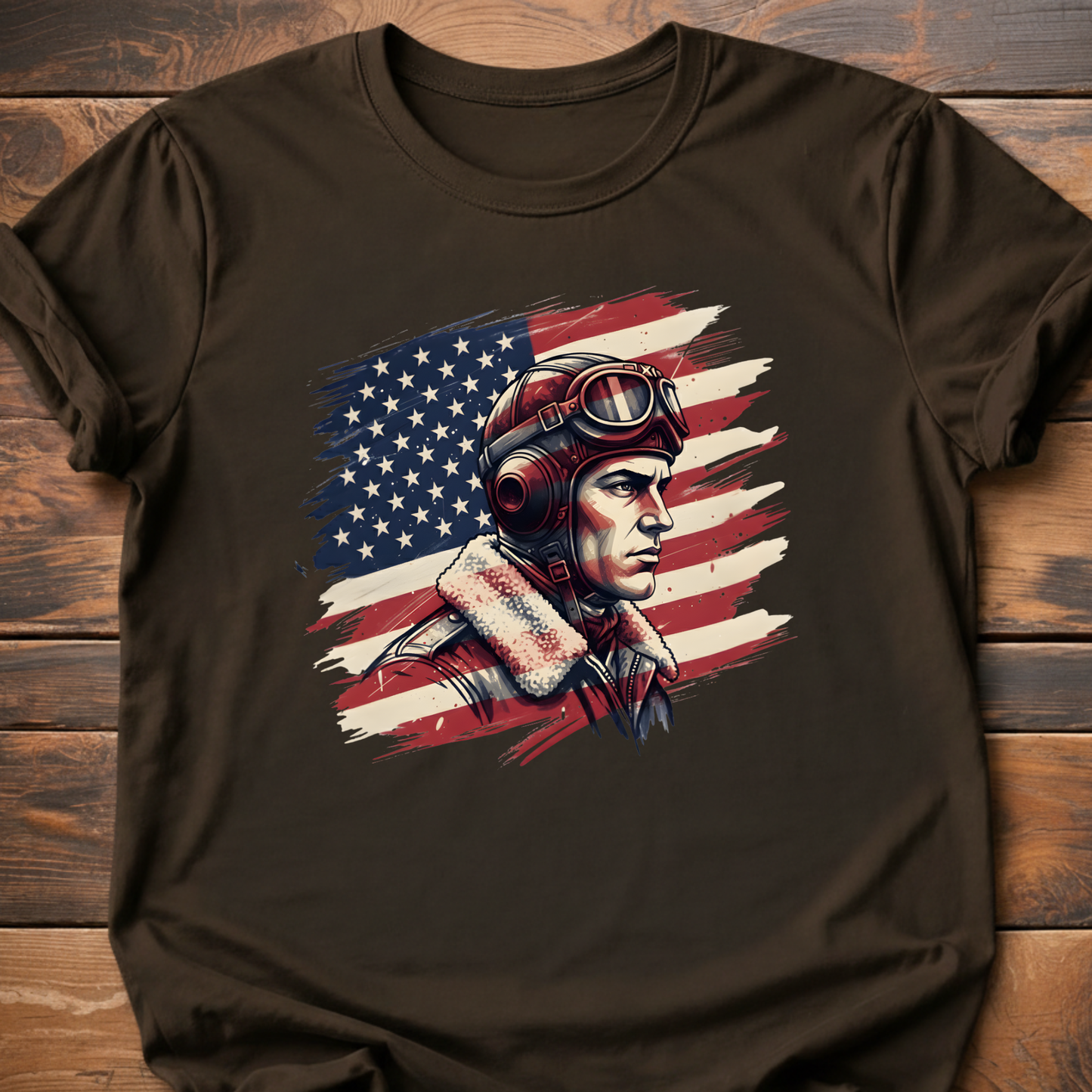 WWII US Pilot Flag T-Shirt