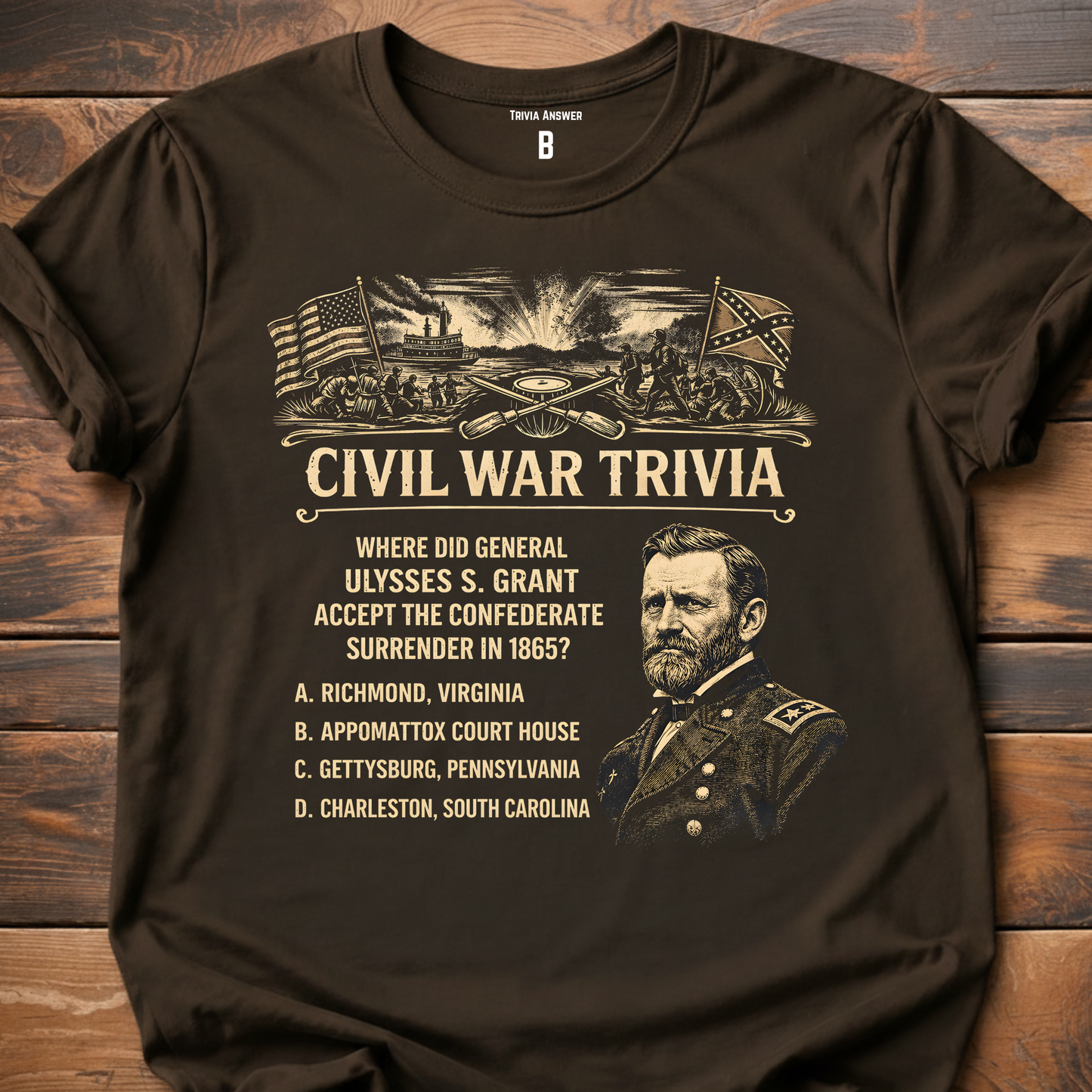 Civil War Trivia Surrender T-Shirt