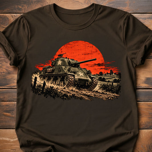 Sherman Sunset Over Normandy T-Shirt