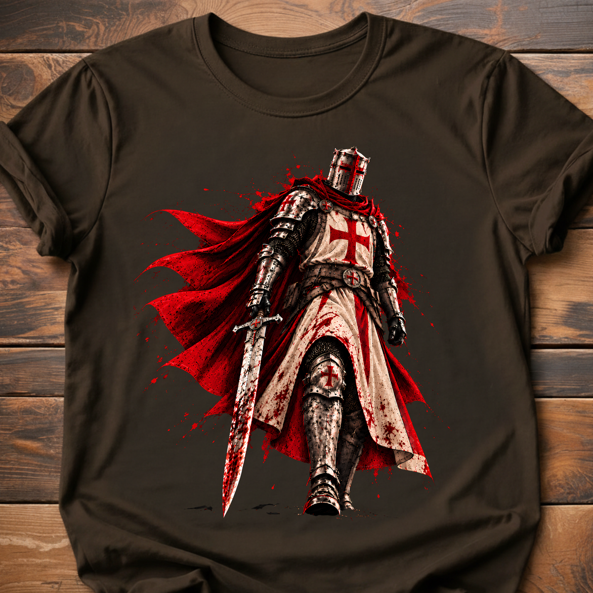 Menacing Templar Knight T-Shirt