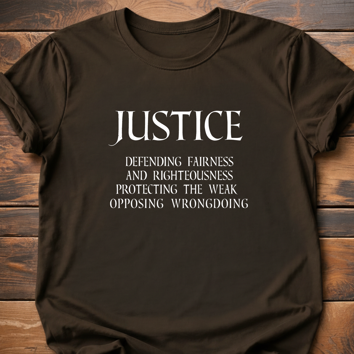 Virtues of Chivalry Justice T-Shirt
