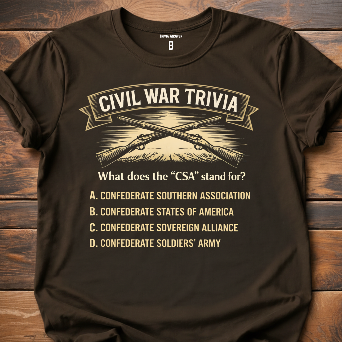 Civil War Trivia CSA T-Shirt