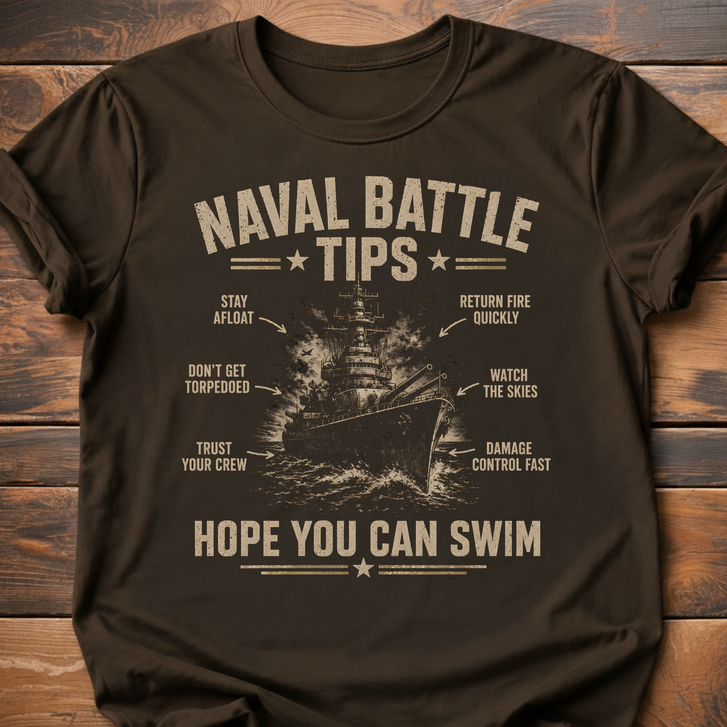 Naval Battle Tips T-Shirt