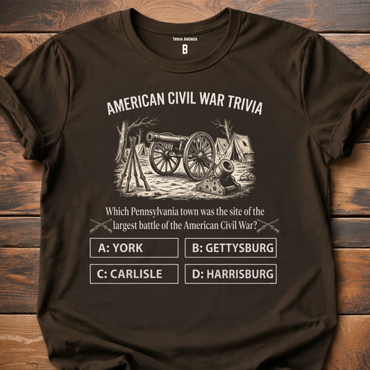 Civil War Trivia Largest Battle T-Shirt