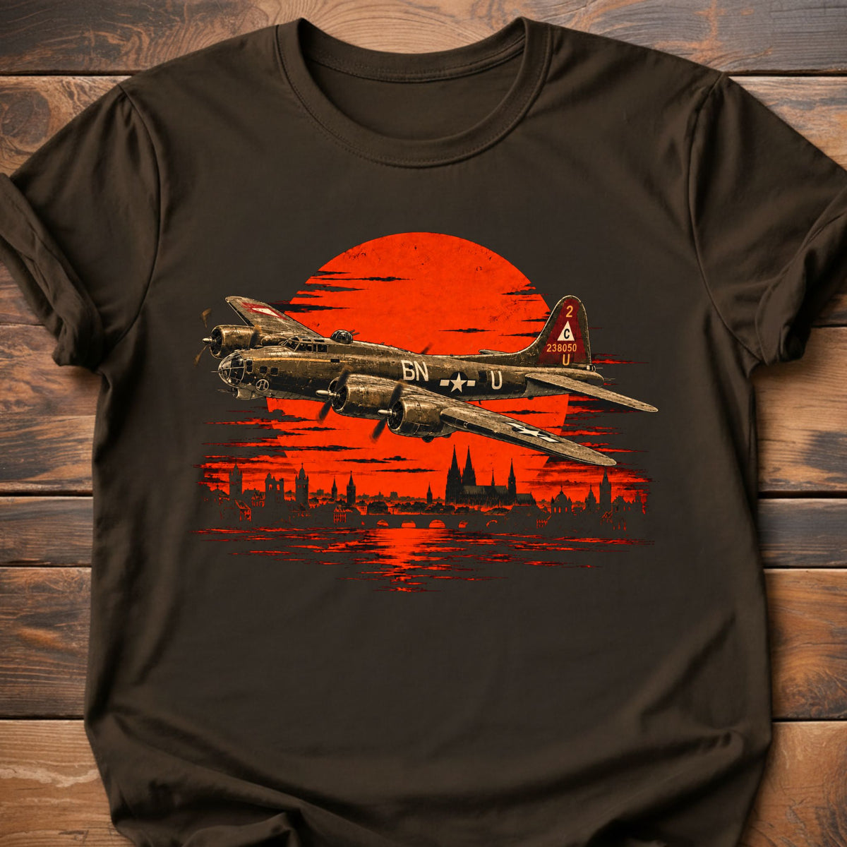B17 Sunset Over Europe T-Shirt