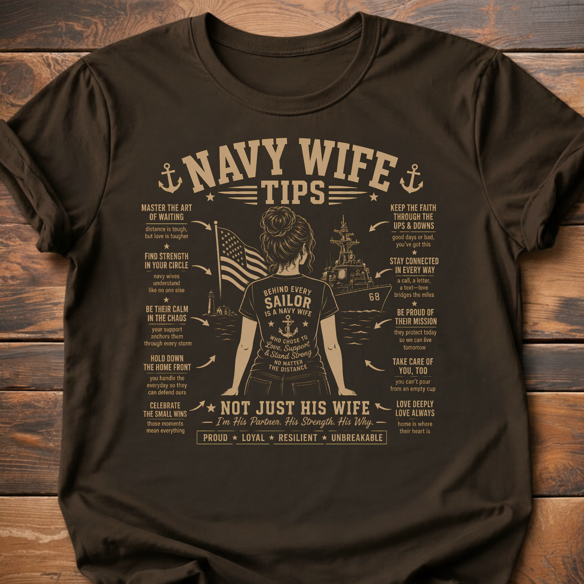 Navy Wife Tips T-Shirt