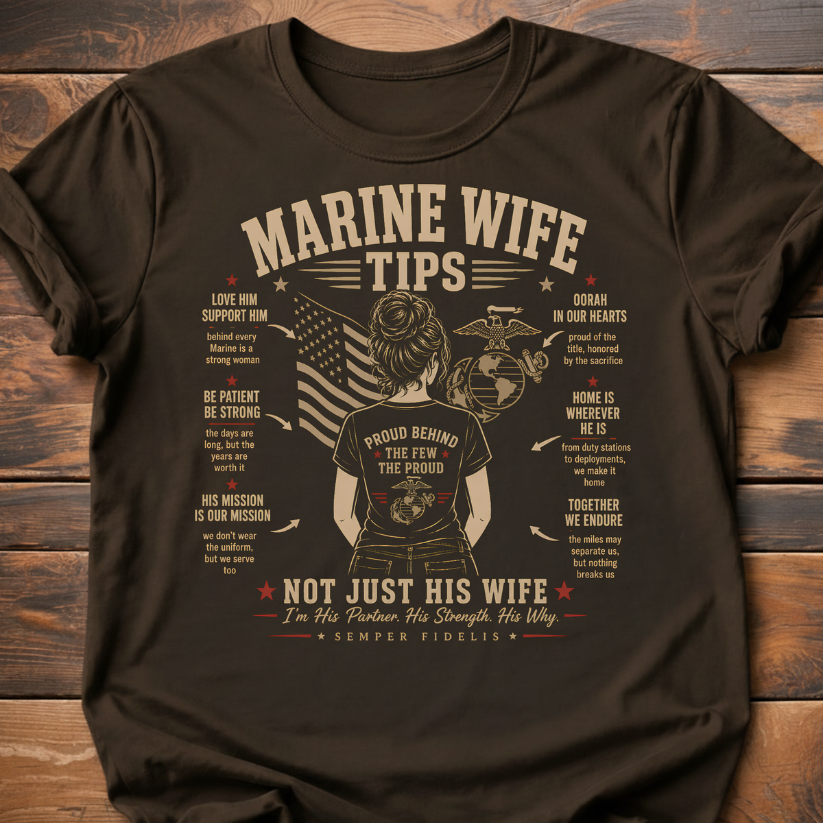 Marine Wife Tips T-Shirt