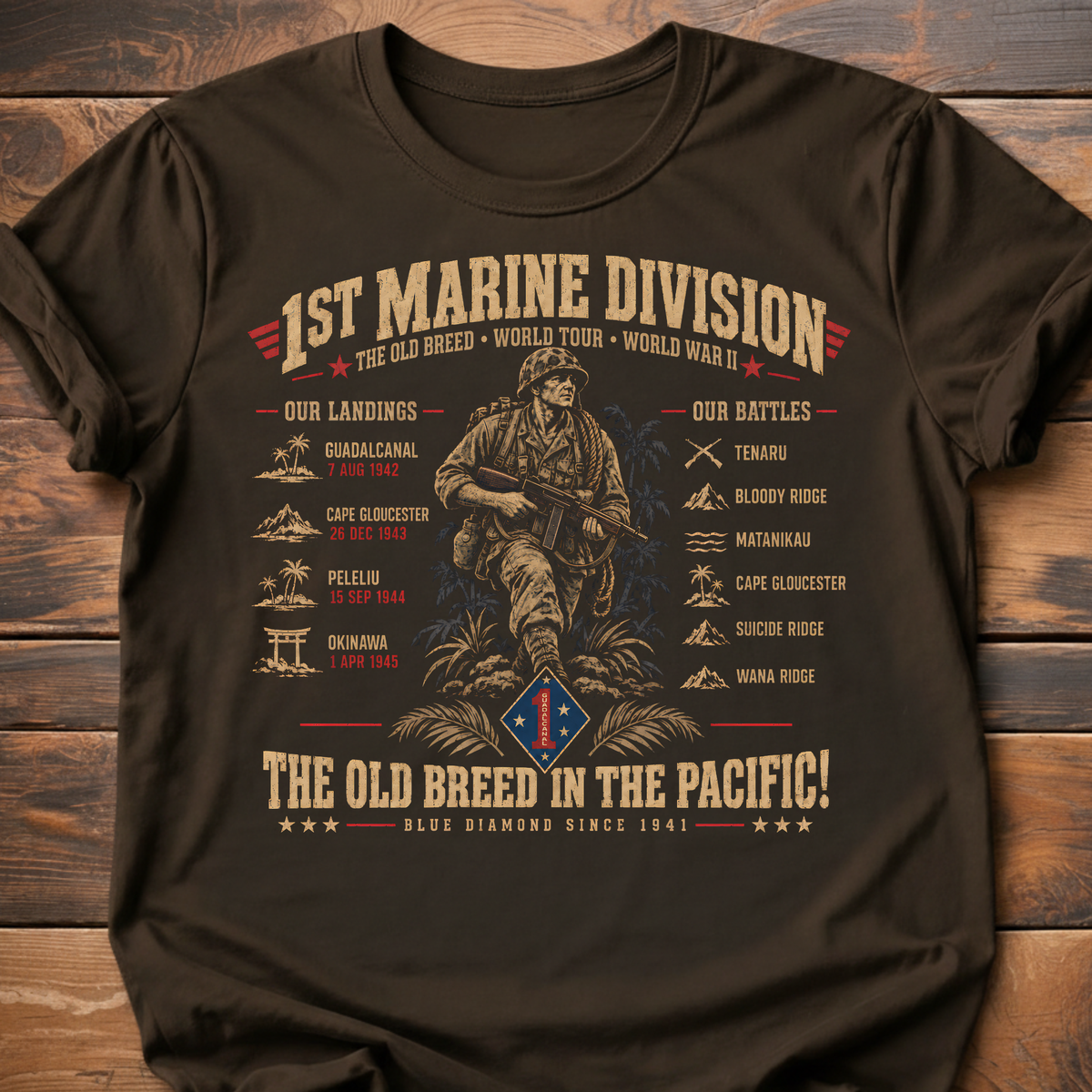 1st Marine Division T-Shirt
