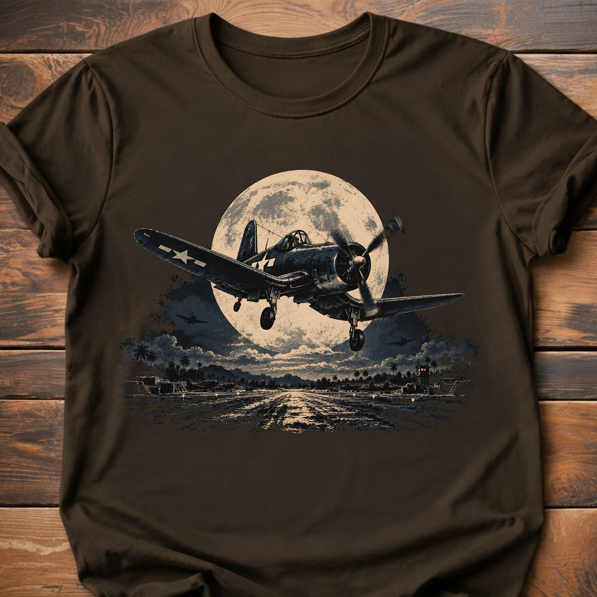 Corsair Over Wrigley Field Moonlight T-Shirt