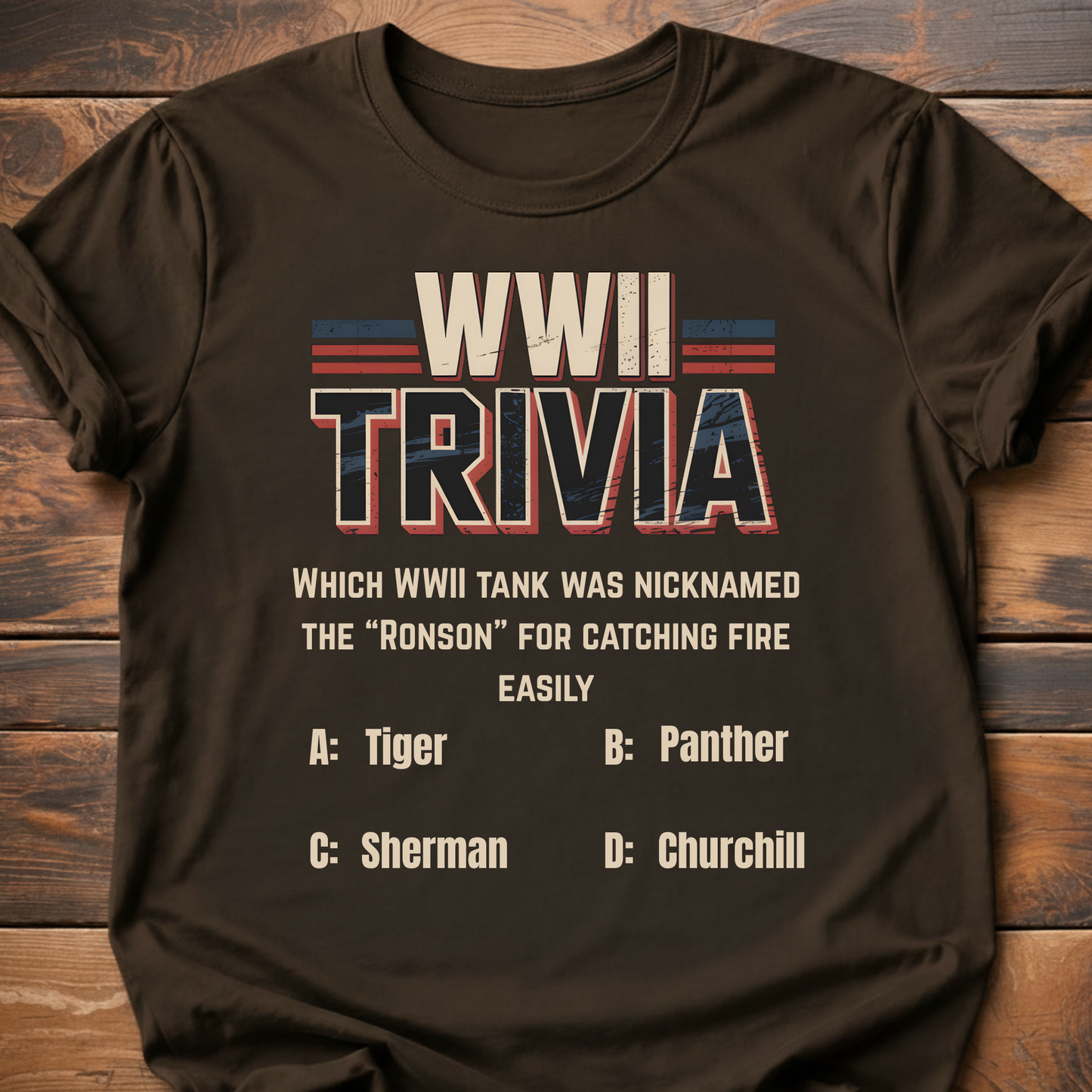 WWII Tank Trivia T-Shirt