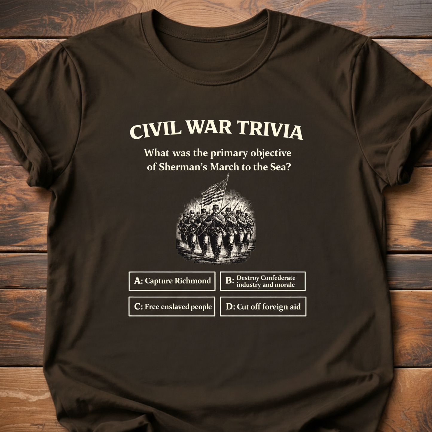 Civil War Sherman Trivia T-Shirt