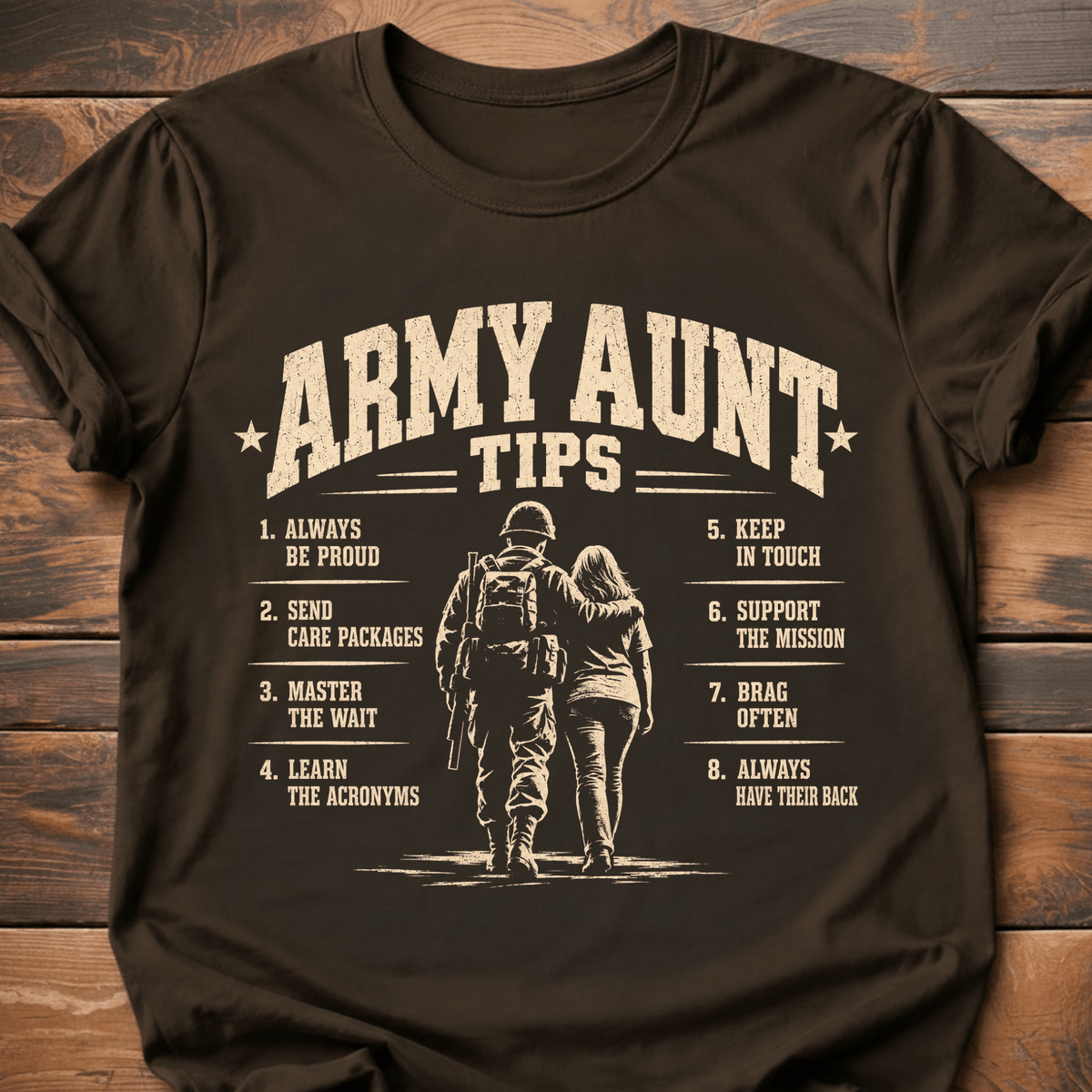 Army Aunt Tips T-Shirt