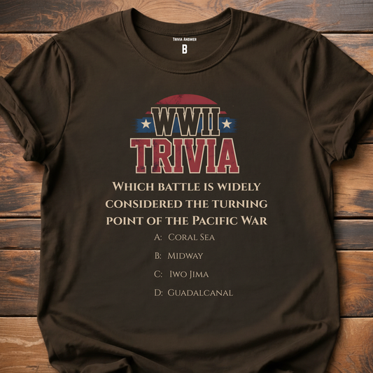 Pacific War Turning Point Trivia T-Shirt