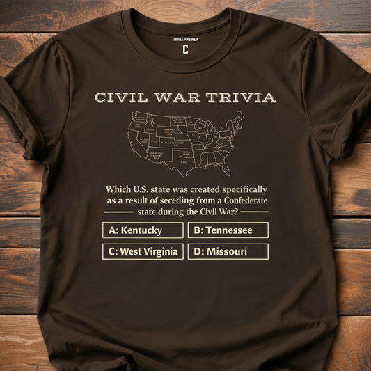 Civil War State Trivia T-Shirt