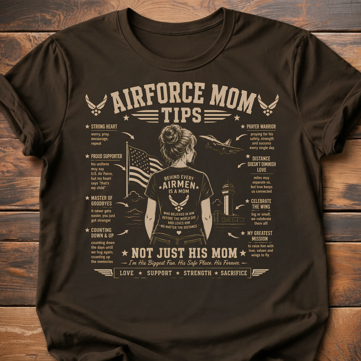 Airforce Mom Tips T-Shirt