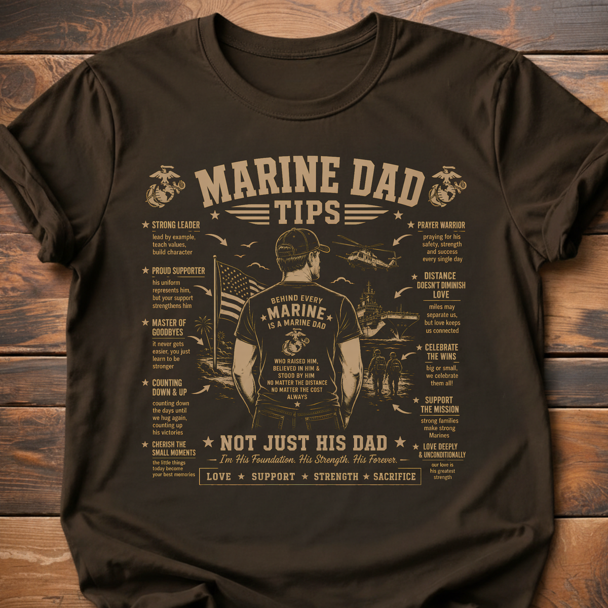 Marine Dad Tips T-Shirt