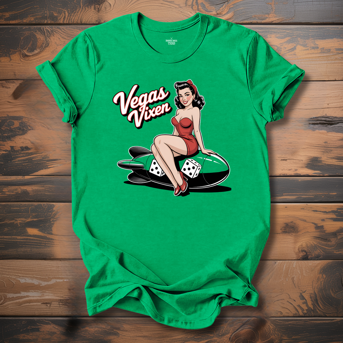 Vegas Vixen WW2 Bomber Nose Art T-Shirt