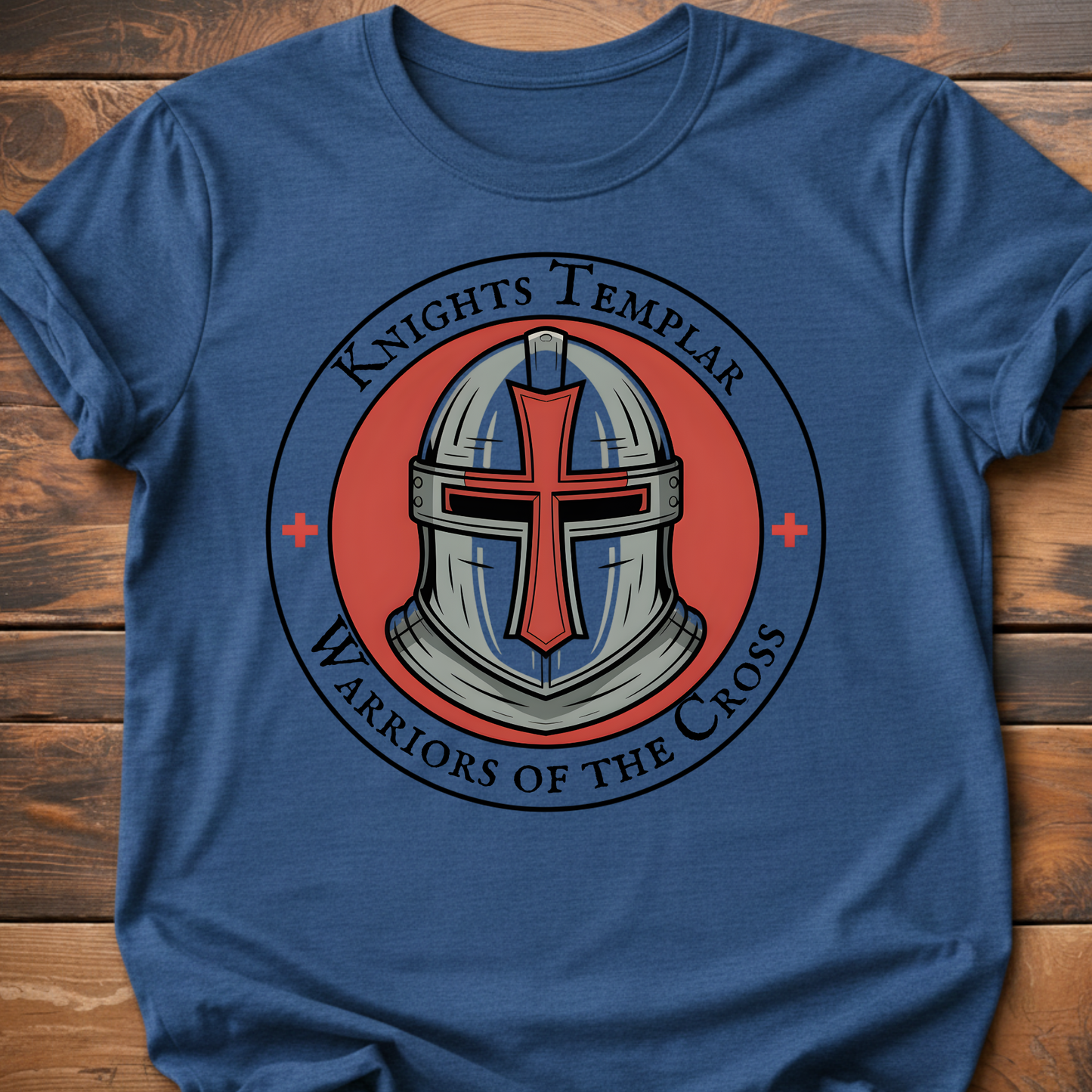 Knights Templar Helmet Graphic T-Shirt