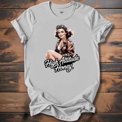 High Altitude Honey WW2 Aircraft Nose Art T-Shirt