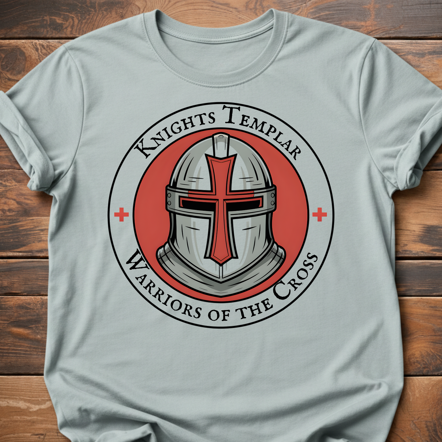 Knights Templar Helmet Graphic T-Shirt