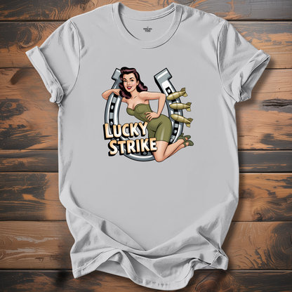 Lucky Strike WW2 Aircraft Nose Art T-Shirt