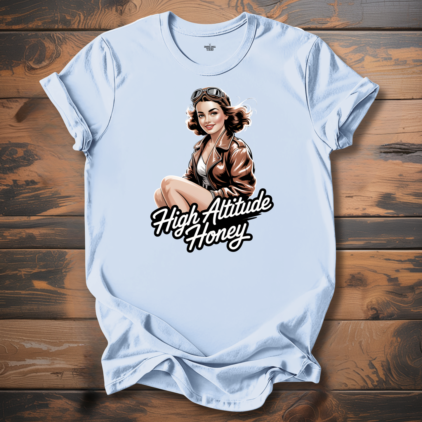 High Altitude Honey WW2 Aircraft Nose Art T-Shirt