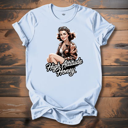High Altitude Honey WW2 Aircraft Nose Art T-Shirt