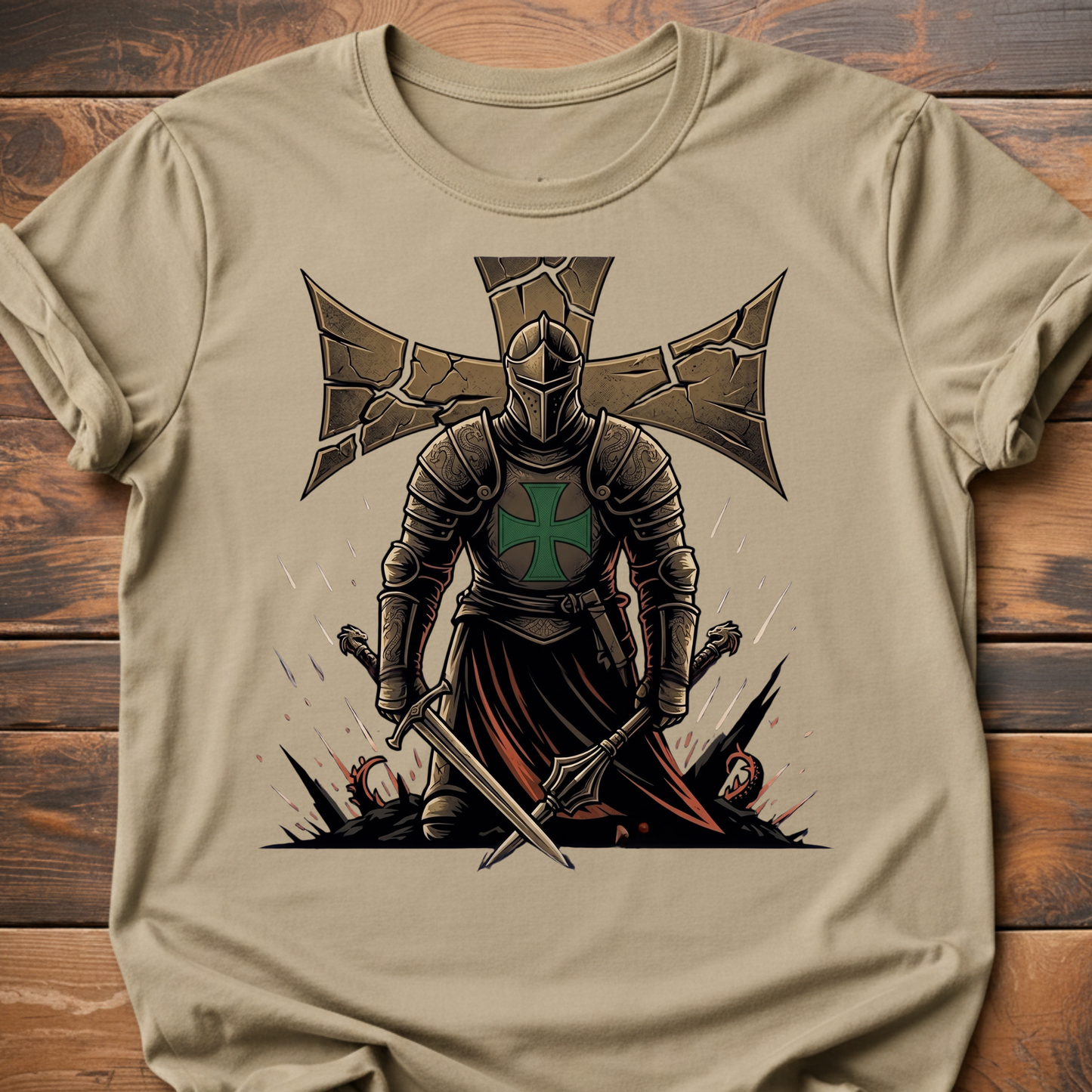 Templar Knight Graphic T-Shirt