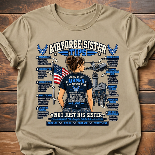 Airforce Sister Tips T-Shirt