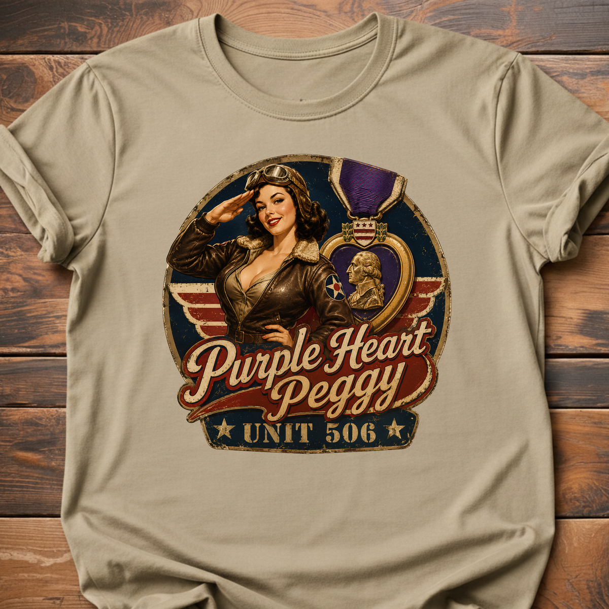 Purple Heart Peggy T-Shirt